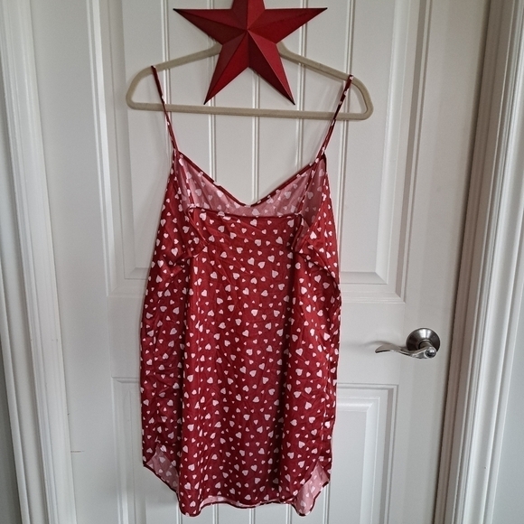 Vtg Petra Fashions Valentines Day Love Hearts nightie slip dress LG USA Pinup - Picture 3 of 8